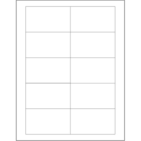 Bondad 3.5 x 2 in. White Rectangle Laser Labels, 1000PK BO2536964